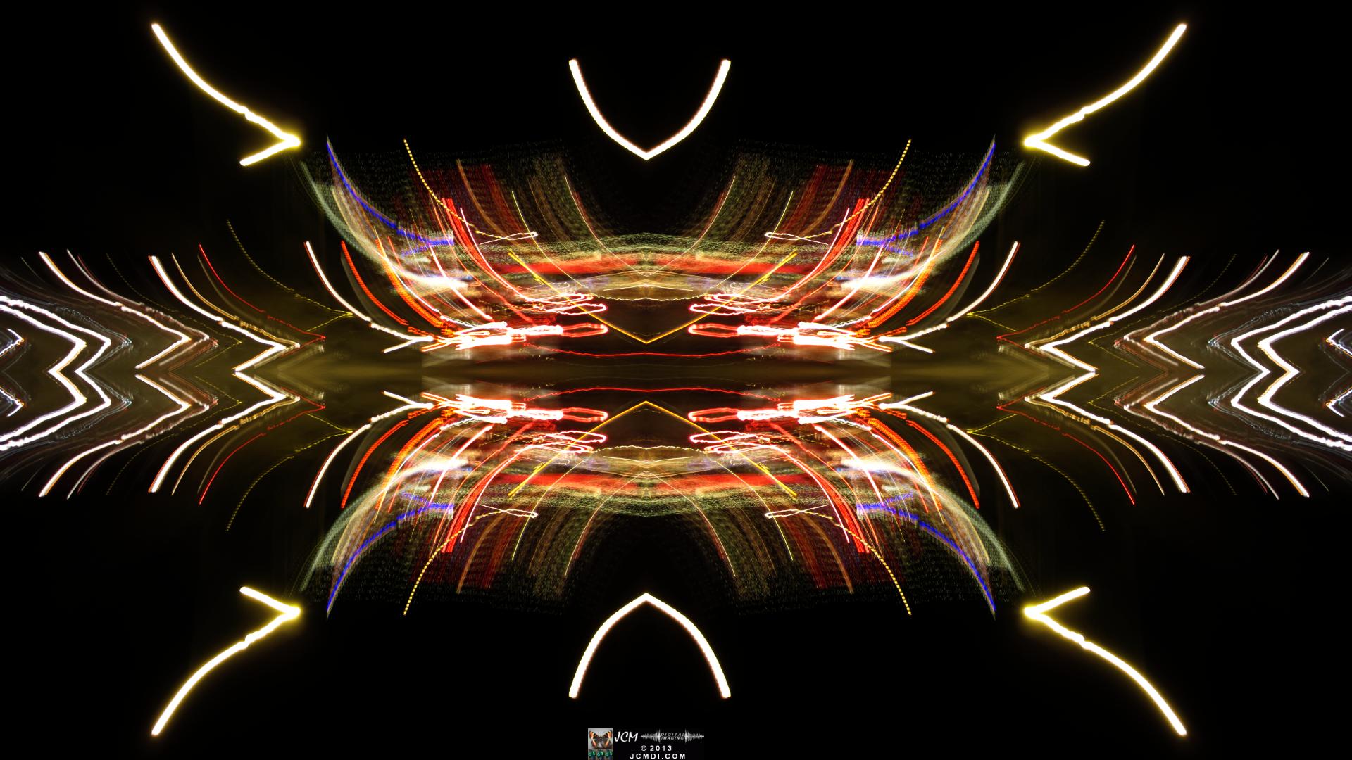 Wakefield Holiday Lightshow 2013 Quadroscopic long exposure artwork